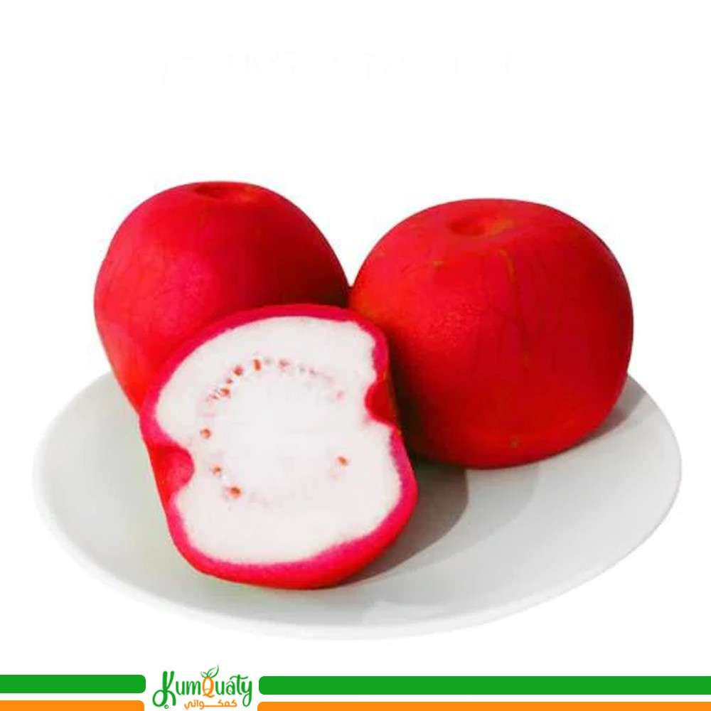 جوافة احمر مقشر صحن